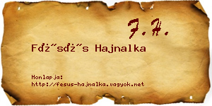 Fésüs Hajnalka névjegykártya
